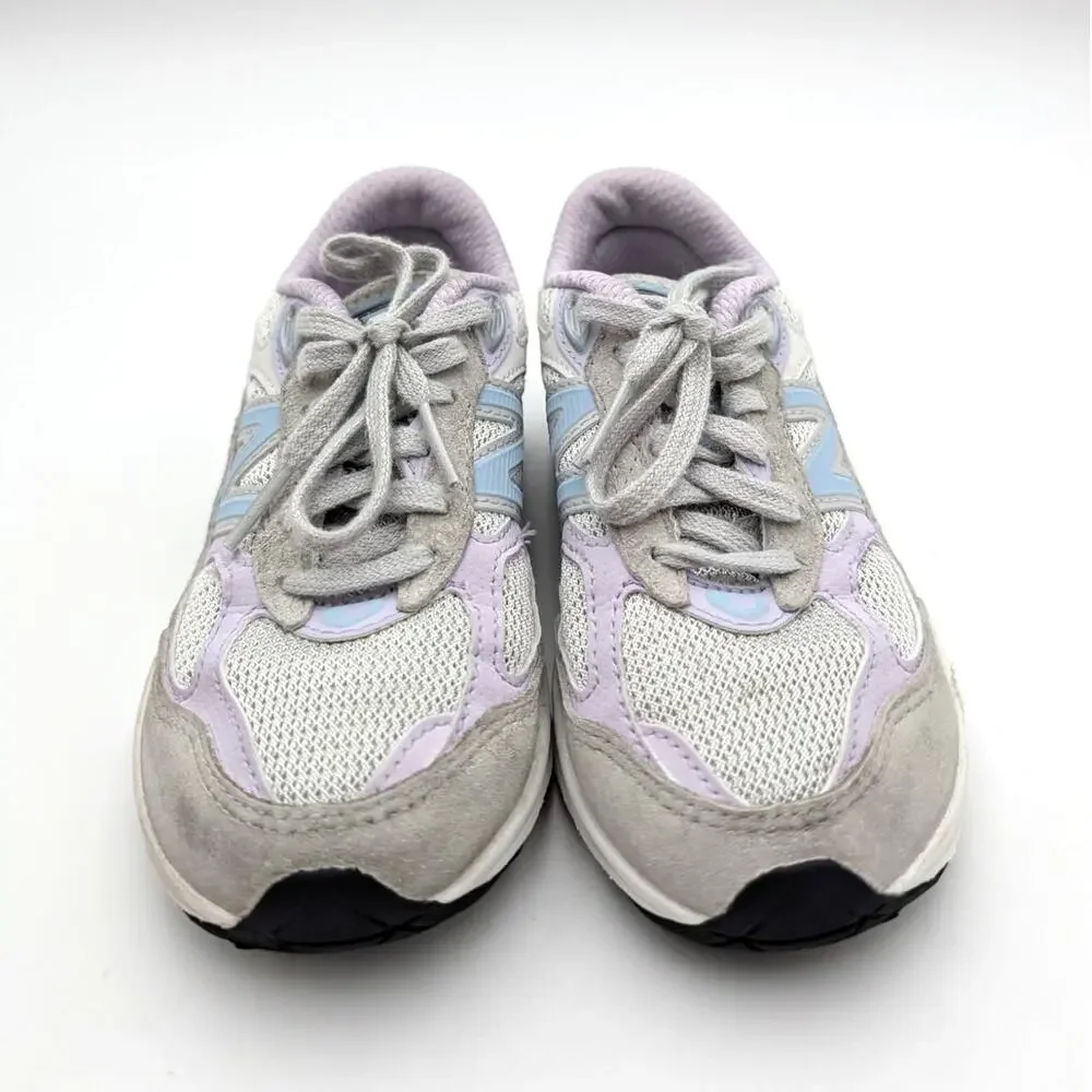 New Balance 990V6 Sneaker Shoes Kids' Grey/Bright Lavender Size US11.5 EU29